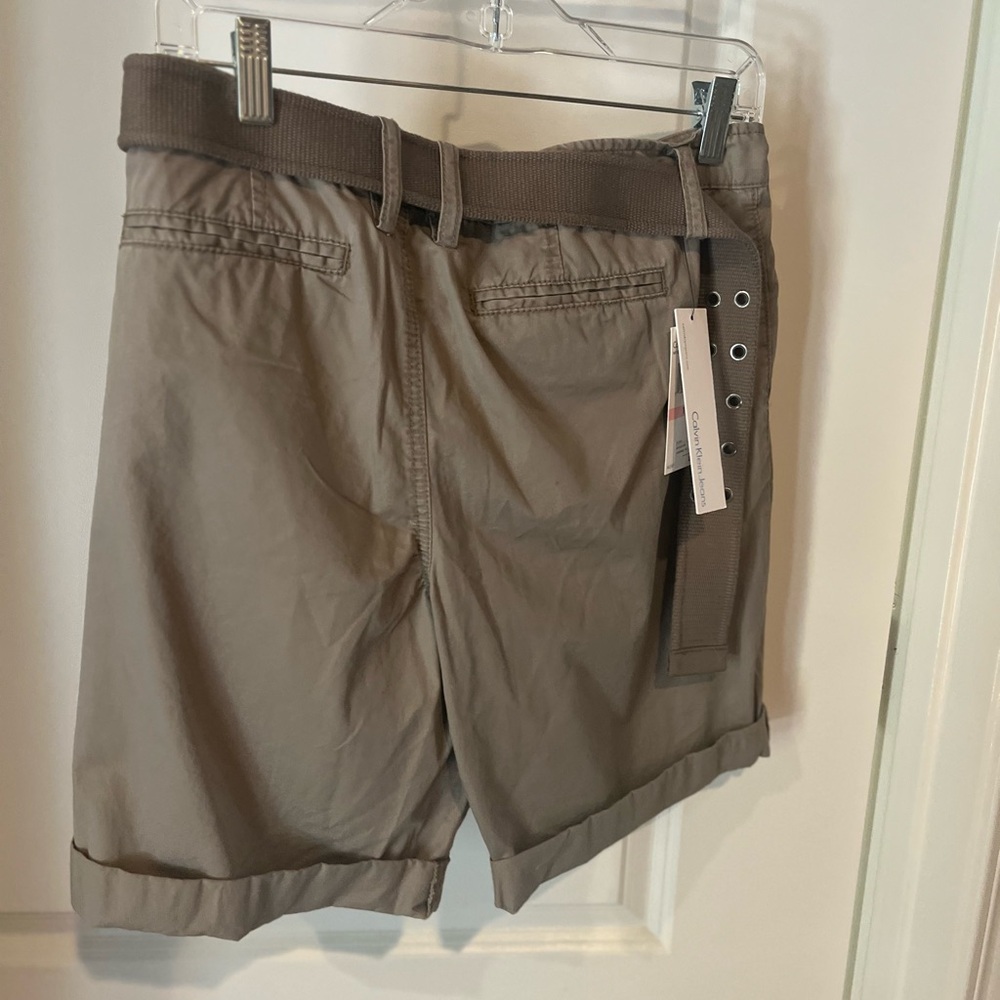 Calvin Klein Tan Cargo Shorts Relaxed Fit